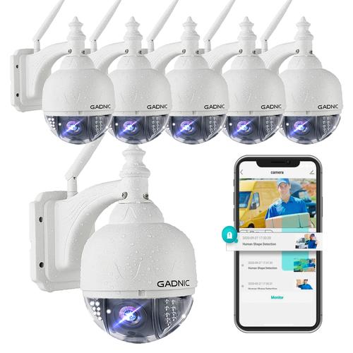 Kit x6 Cámaras De Seguridad Gadnic Domo Motorizado IP WiFi Full HD Visión Nocturna - 0