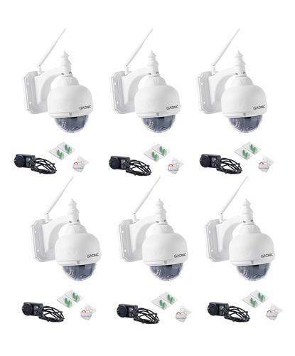 Kit x6 Cámaras De Seguridad Gadnic Domo Motorizado IP WiFi Full HD Visión Nocturna - 6