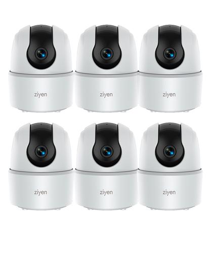 Kit x6 Cámaras De Seguridad Interior Ziyen WiFi Visión Nocturna 2mp - 6