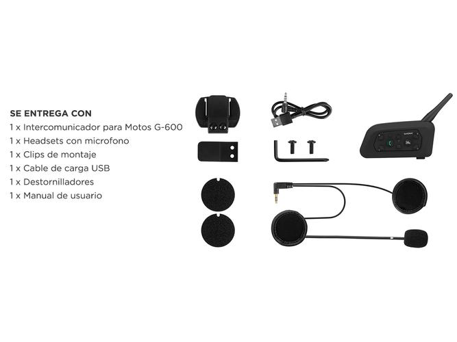  Intercomunicador Bluetooth Gadnic G-600 para Casco - 6