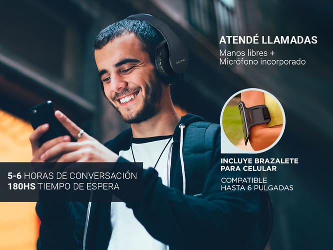 Auricular Bluetooth Gadnic GPlay + Brazalete - 3