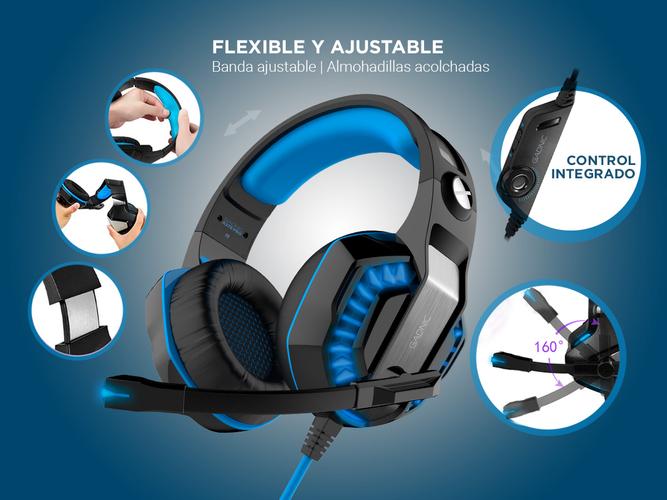 Auricular Gamer Gadnic A-37 Pro Microfono - 4