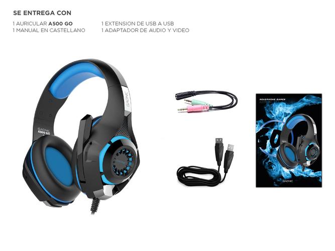 Auriculares Gadnic A500 GO Gamer Compatible Consolas - 6