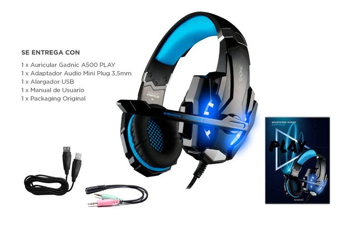 Auriculares Gadnic A700 Play Gamer Compatible Consolas - 6