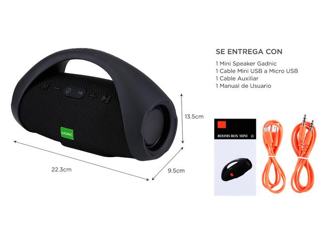 Parlante Gadnic GDC-100 Bluetooth Portátil USB Aux Radio FM - 6
