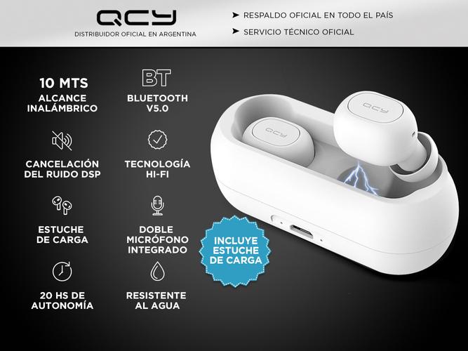 Auriculares Bluetooth QCY T1C Manos Libres Inalámbrico IPX5 - 1