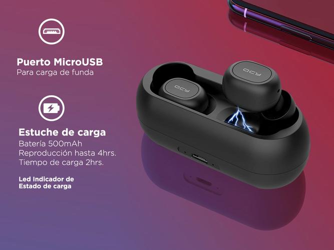 Auriculares Bluetooth QCY T1C Manos Libres Inalámbrico IPX5 - 4