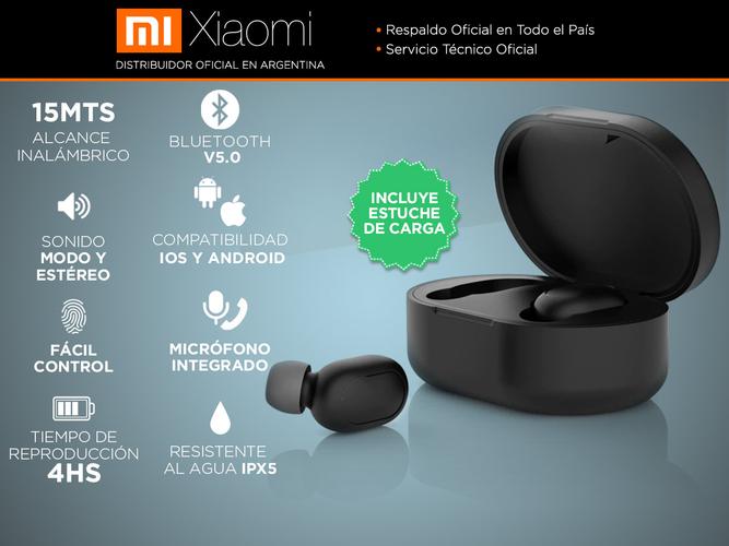 Auriculares Bluetooth Xiaomi Redmi AirDots Manos Libres Protección IPX5 - 1