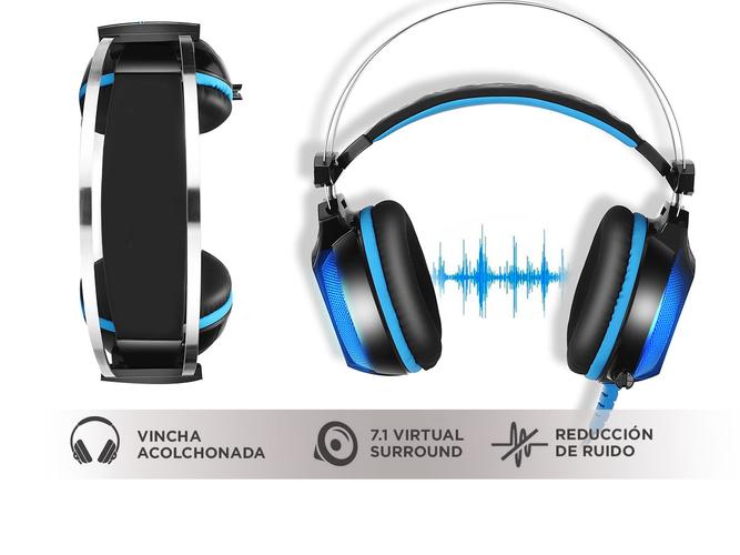 Auricular Gamer Gadnic A900 NEON PS4 Xbox Gaming PC  - 3