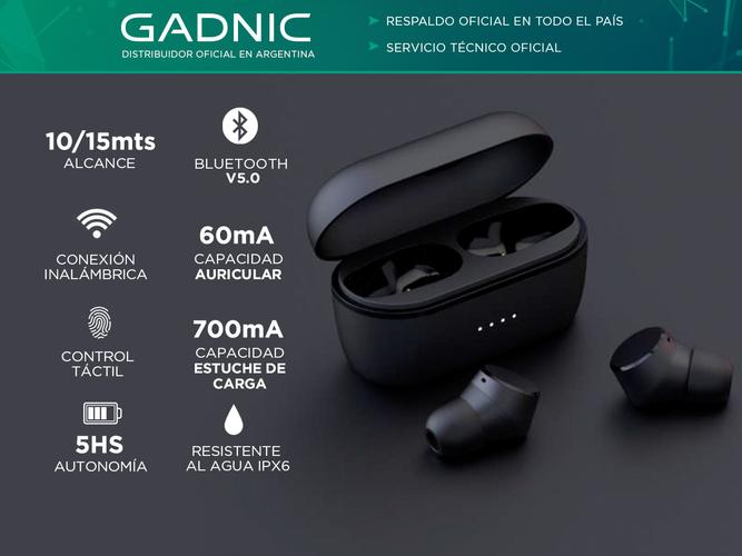 Auricular In Ear Bluetooth Gadnic A250 Way Inalambrico - 1