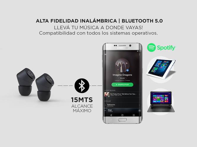 Auricular In Ear Bluetooth Gadnic A250 Way Inalambrico - 2