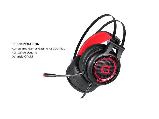 Auriculares Gamer Gadnic A800 Play Sonido 7.1 Usb Gaming PC - 6