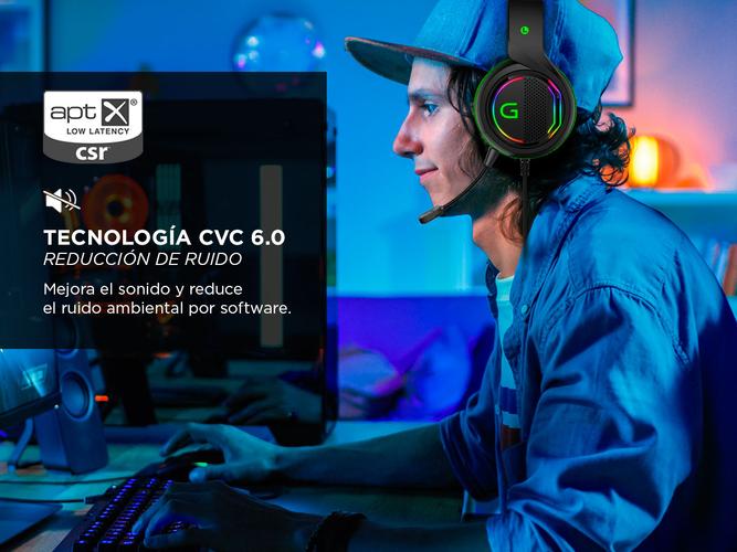  Auriculares Gamer Gadnic A750 Play RGB Gaming PC - 4