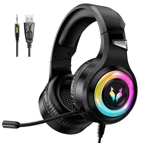 Auriculares Gamer Alpha A9000 Play Microfono Luz RGB Cancelacion Sonido   Usado - 0