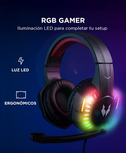 Auricular Gamer Gadnic A3000 RGB Compatible Pc Play Consolas - 3