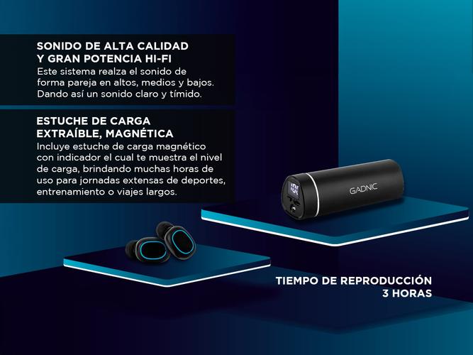 Auriculares Inalambricos Gadnic SH11 In-ear Deportivos - 2