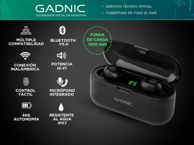 Auriculares Inalambricos Gadnic In-ear SH8 Bluetooth Running Deportes Usado - 1