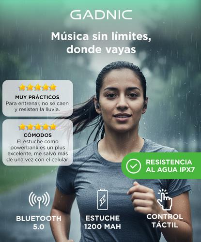 Auriculares Inalambricos Gadnic In-ear SH8 Bluetooth Running Deportes - 1