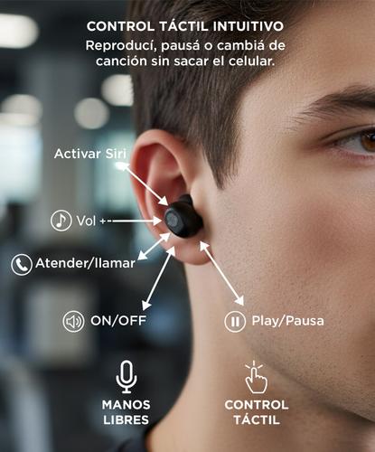 Auriculares Inalambricos Gadnic In-ear SH8 Bluetooth Running Deportes - 4