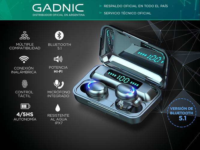 Auricular In Ear Gadnic IRH70 Deportivos TWS Bluetooth - 1