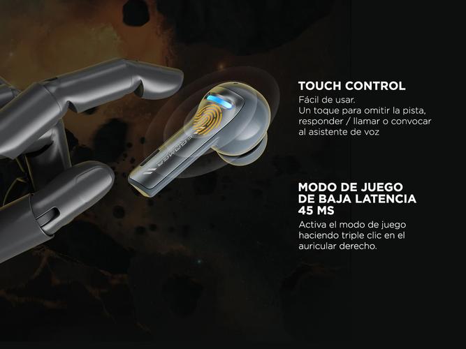  Auriculares in-ear QCY G1 para juegos gamer wireless - 2
