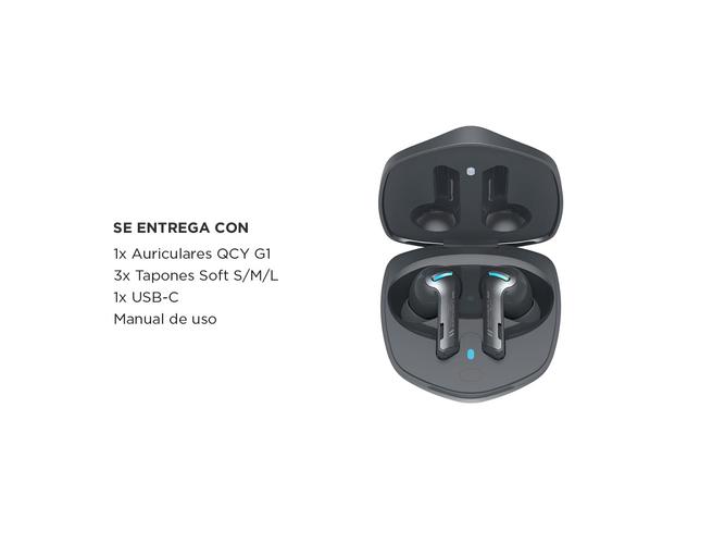 Auriculares in-ear QCY G1 para juegos gamer wireless - 6
