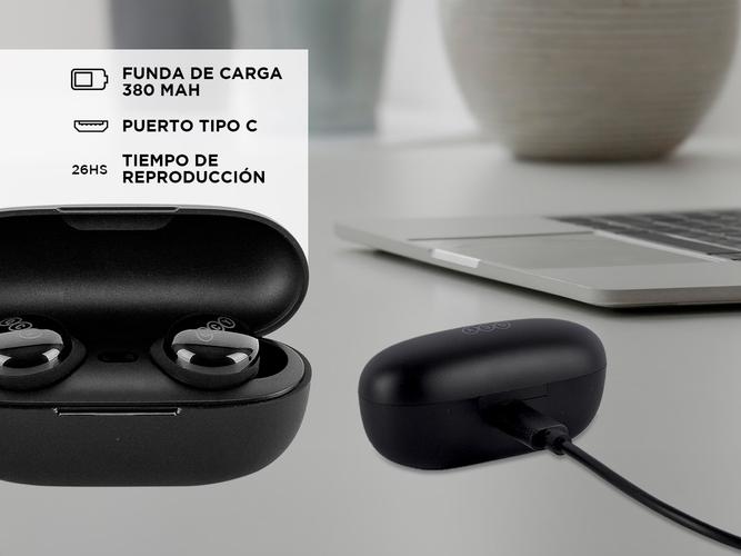 Auriculares inalámbricos QCY T17 baja latencia gamer Control táctil - 3