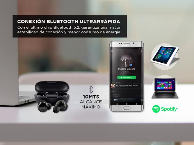 Auriculares inalámbricos QCY T17 baja latencia gamer Control táctil - 5