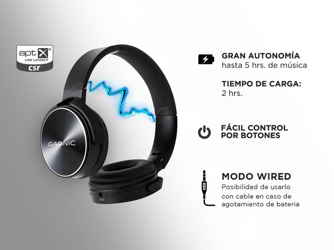 Auriculares Bluetooth Gadnic A122 Manos Libres Inalambrico Negro - 5