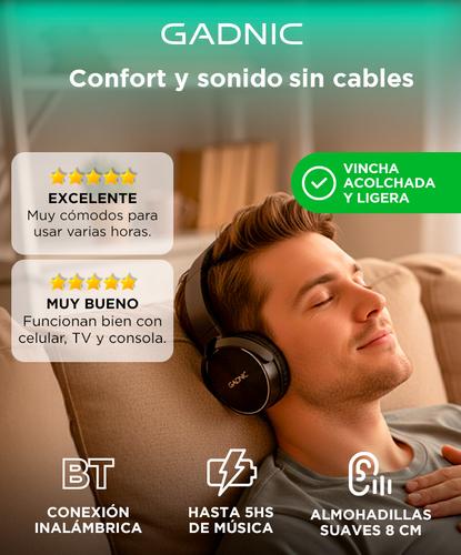 Auriculares Bluetooth Gadnic A122 Manos Libres Inalambrico Negro - 1