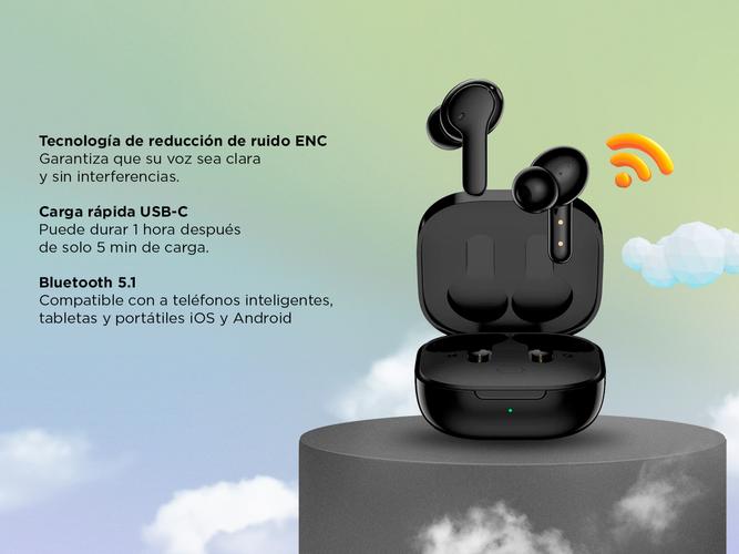 Auriculares Bluetooth QCY T13 Manos Libres Inalambrico Negro - 3