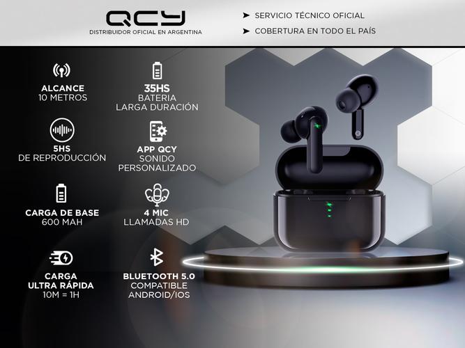 Auriculares In Ear QCY T11 Inalambrico Manos Libres  - 1