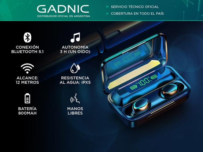 Auriculares In Ear Gadnic Inalámbricos - 1