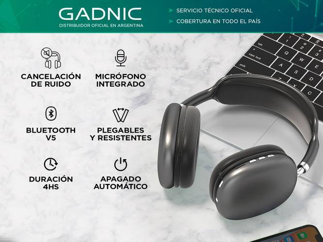 Auriculares Bluetooh Vincha con Cancelación de Ruido - 1