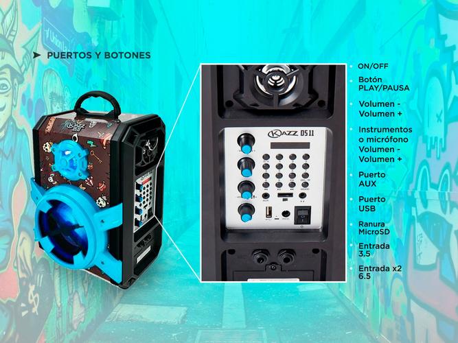 Parlante Stromberg DS11 portátil con bluetooth 30w - 3
