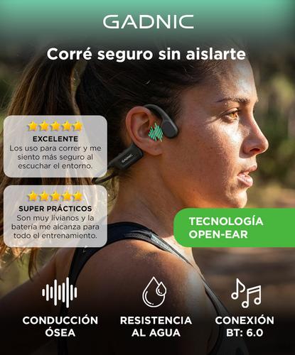 Auriculares Deportivos GADNIC  BT 60 IPX7 Conducción Ósea - 1