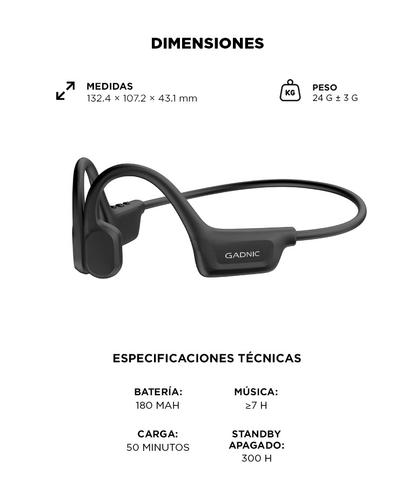 Auriculares Deportivos GADNIC  BT 60 IPX7 Conducción Ósea - 5