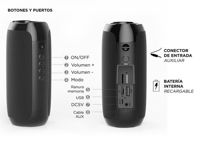 Parlante Gadnic Xtreme 99 Bluetooth Bateria incluida - 5