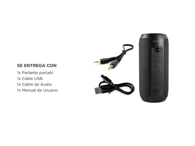 Parlante Gadnic Xtreme 99 Bluetooth Bateria incluida - 6