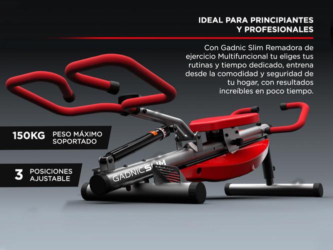 Remadora Gadnic Slim Ejercicios Fitnes - 3