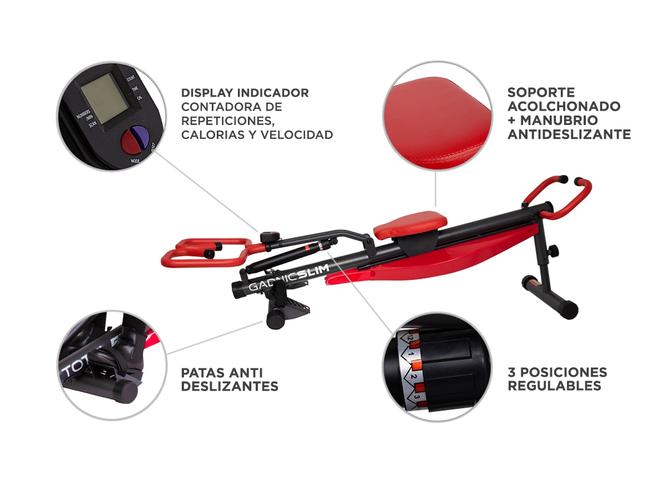 Remadora Gadnic Slim Ejercicios Fitnes - 4