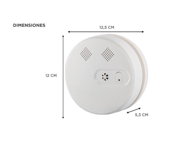 Detector de Humo Incendio Monoxido Gadnic Con Alarma  - 4