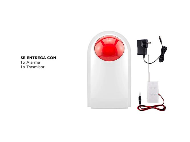 Sirena Estroboscópica Inalámbrica y Transmisor Gadnic Alarma in Situ - 4