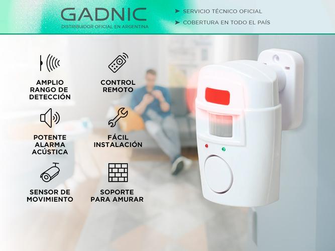 Alarma Inalámbrica Gadnic Con Sensor de Movimiento Hogar   - 1