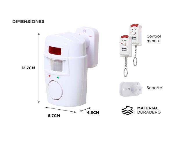 Alarma Inalámbrica Gadnic Con Sensor de Movimiento Hogar   - 4