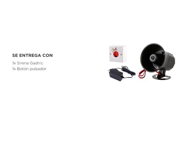Alarma Sirena Boton De Panico Gadnic De Interior - 4
