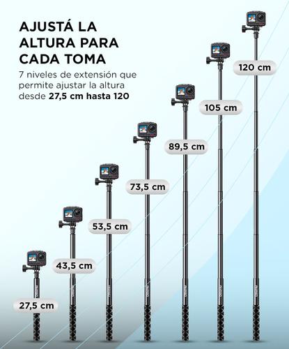 Palo de Selfie Akaso Extensible Hasta 120 cm Trípode Compatibilidad Universal - 2