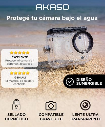 Carcasa Para Cámara Akaso Brave 7 LE Funda Policarbonato Cierre Impermeable Reforzado - 1