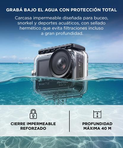 Carcasa Para Cámara Akaso Brave 7 LE Funda Policarbonato Cierre Impermeable Reforzado - 2