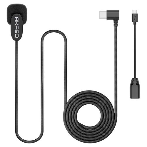 Micrófono Externo Akaso USB-C Cámara Acción Adaptador Micro USB - 0